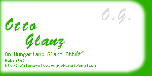otto glanz business card